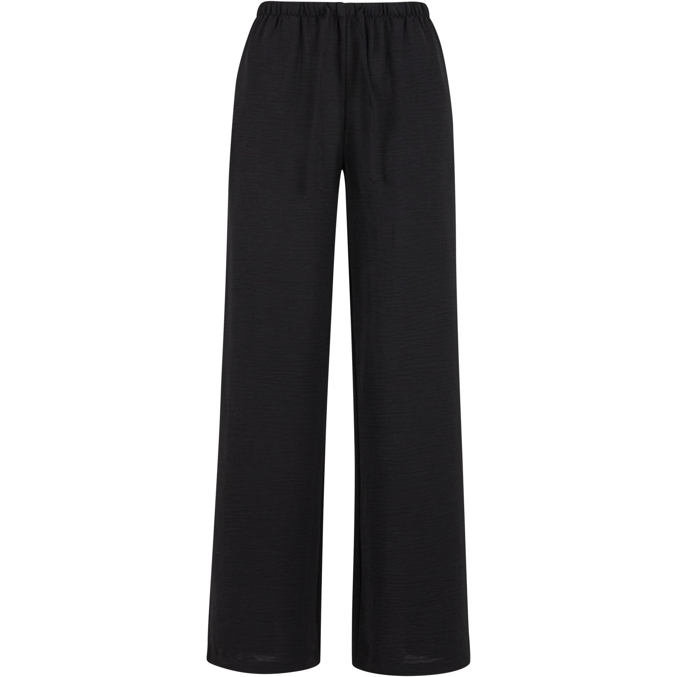 Damskie spodnie z szerokimi nogawkami Urban Classics Structured