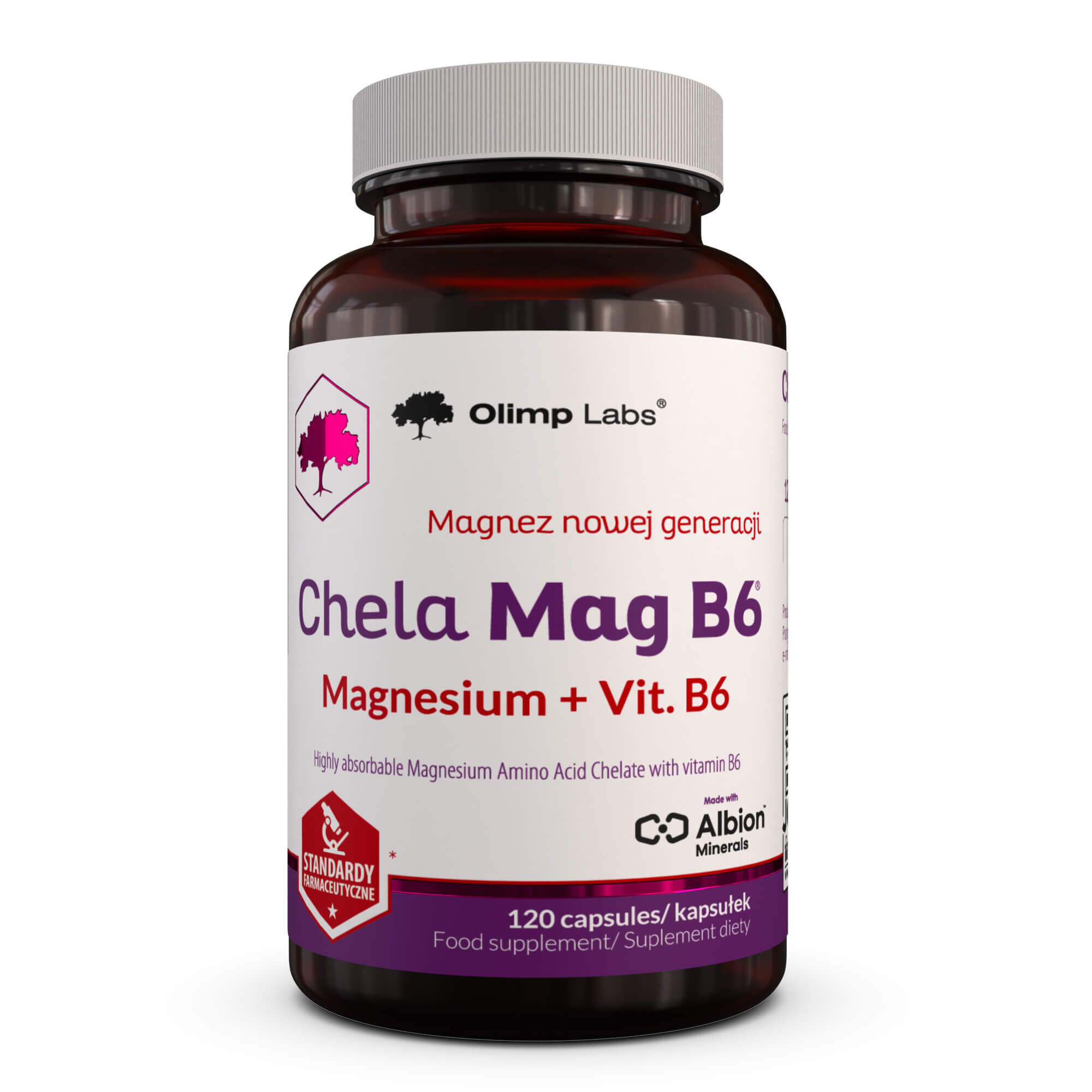 Magnez Olimp Chela-Mag B6® - 120 Kapsułek