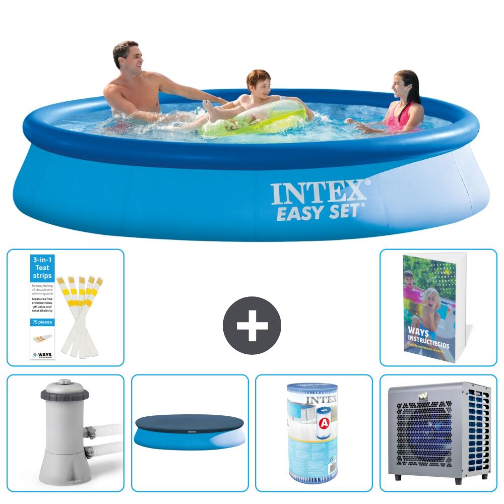 INTEX Basen Easy Set Okrągły - 366x76 cm - 7-częściowy S203