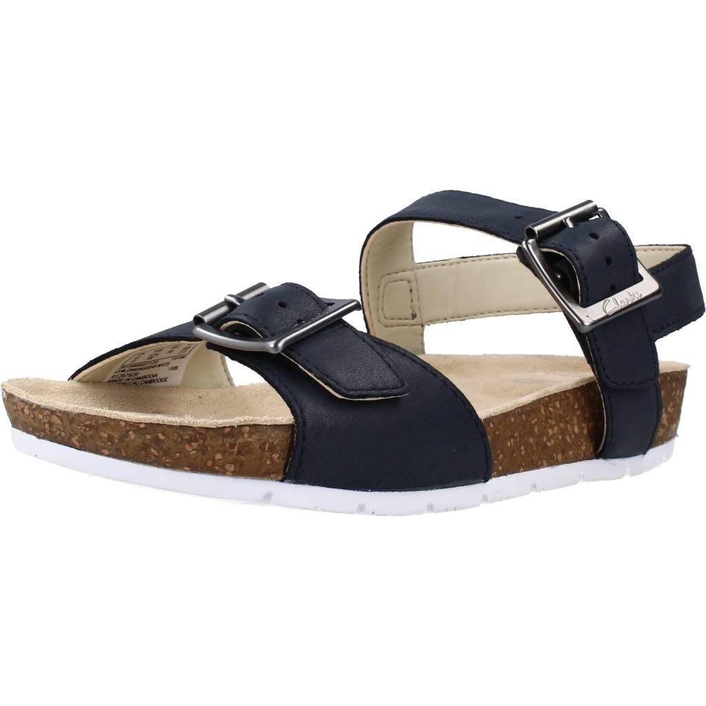 Sandały CLARKS RIVER SAND K Niebieski