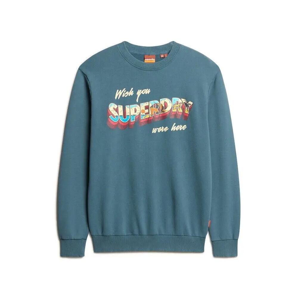Wzorzysta bluza Superdry Travel Postcard