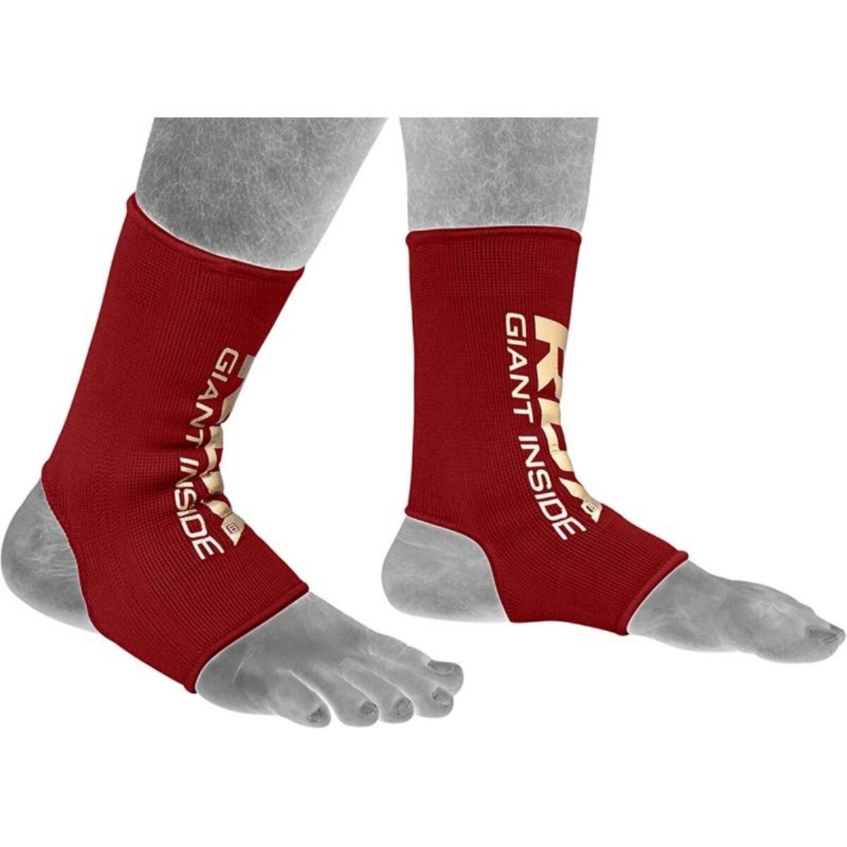 Pończosznicze Ankle Sleeve - ochrona kostki - Czerwony - Rozmiar: S