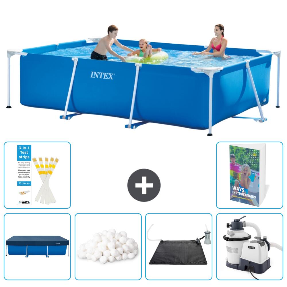 INTEX Basen ze stelażem Prostokątny - 300x200x75 cm - 7-częściowy S12