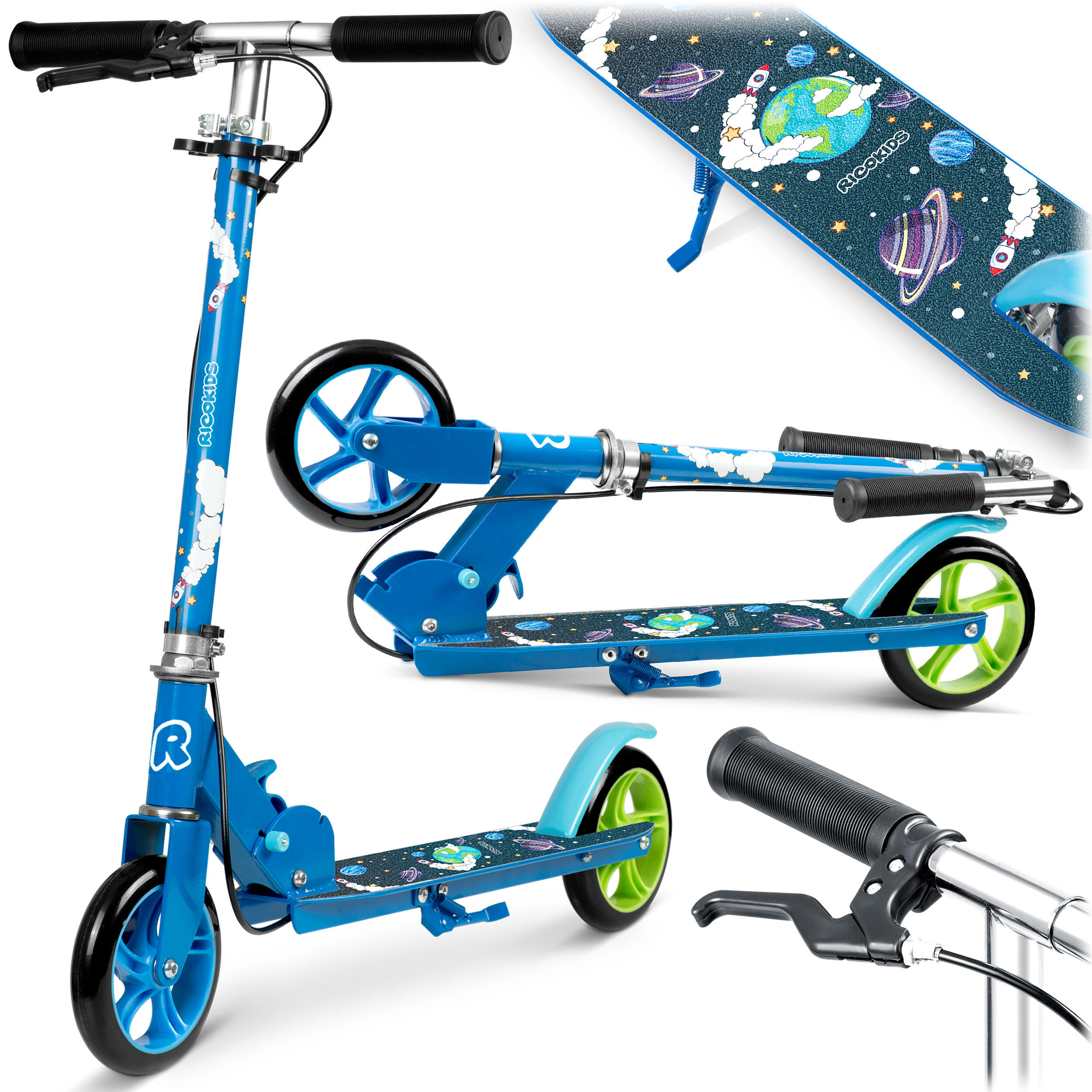 Hulajnoga dwukołowa dla dzieci Ricokids Kodi składana ABEC-7