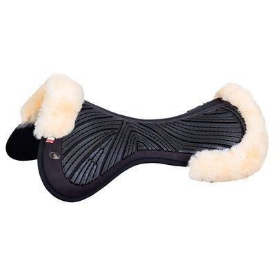 Podkładka pod siodło dla koni z owczej skóry BR Equitation Memory Grip
