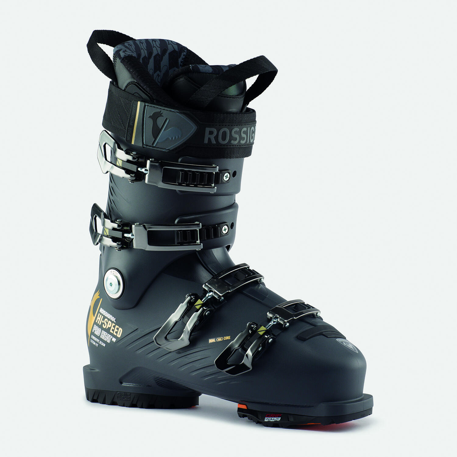 Buty narciarskie Rossignol Hi-Speed Pro Heat MV Gripwalk Brązowe Szare Męskie