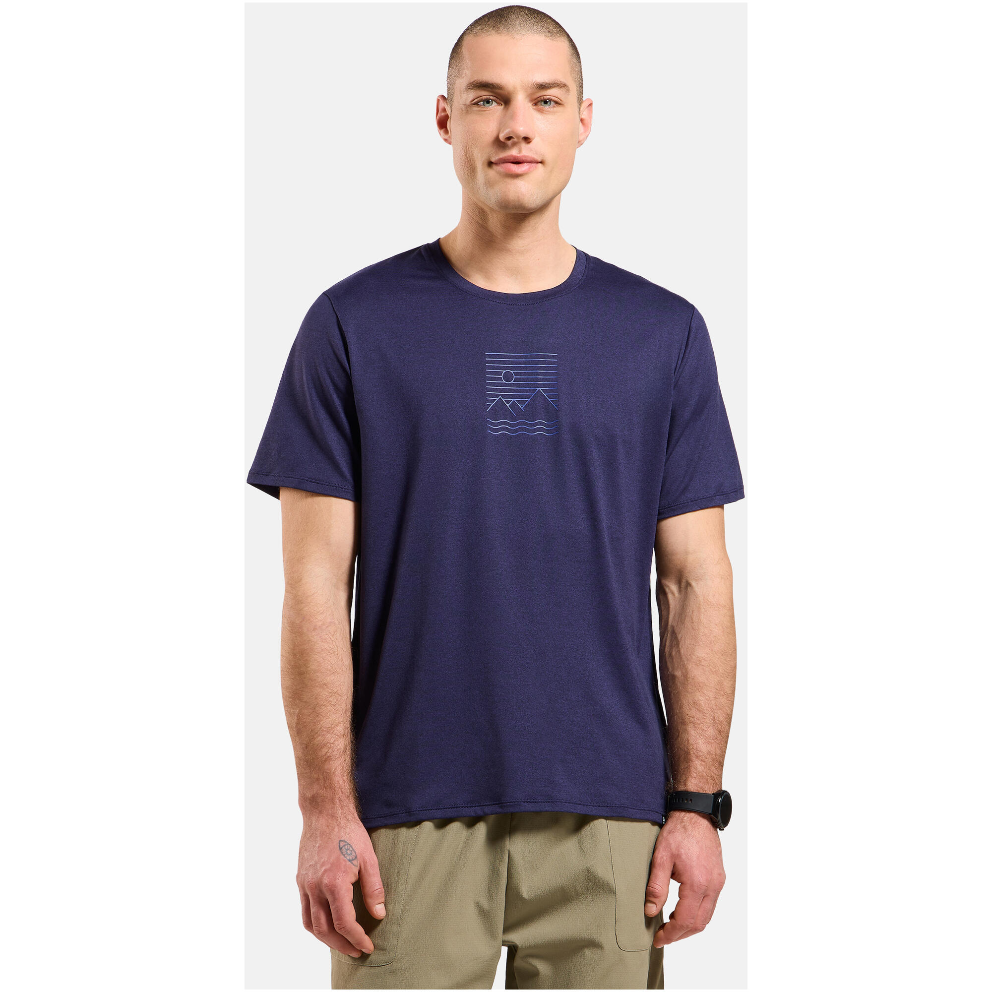 Koszulka męska Odlo ASCENT SUN. SEA. MOUNTAINS. T-shirt crew neck s/s