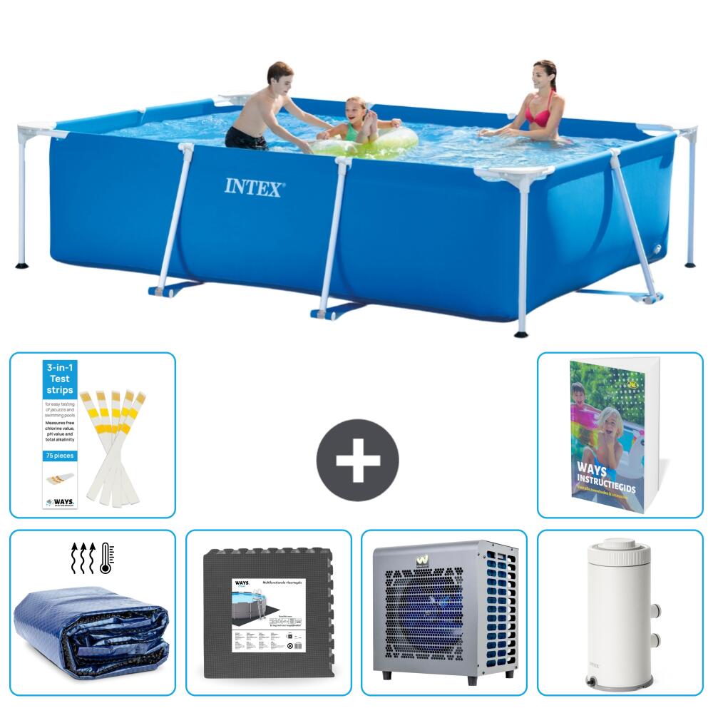 INTEX Basen ze stelażem Prostokątny - 300x200x75 cm - 7-częściowy S16
