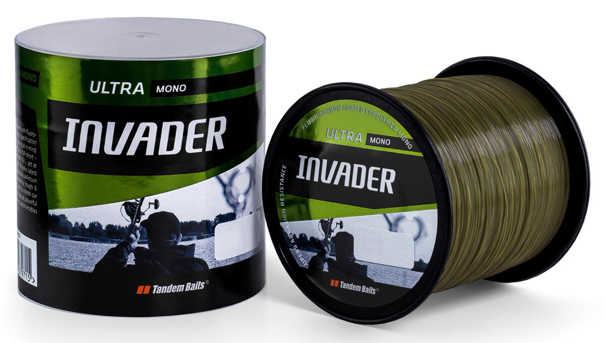 Żyłka Karpiowa Invader Ultra Mono 1200 m / 0,331 mm - Ciemny oliwkowy / 2 szt