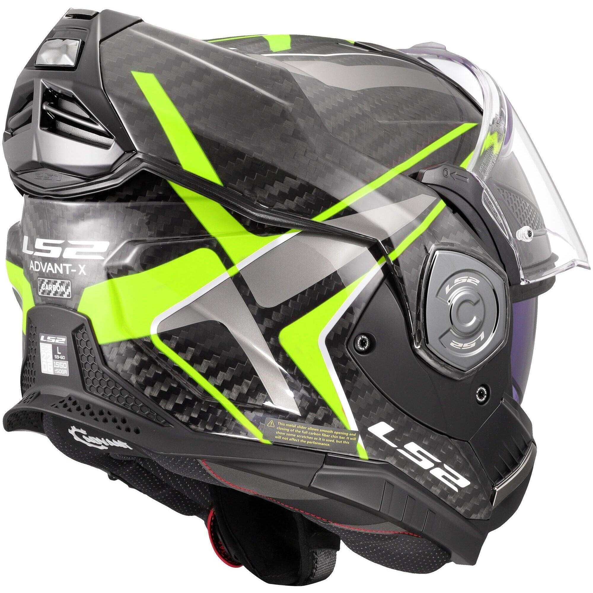 Kask modułowy LS2 FF901 Advant X Carbon Future II S czarny/żółty