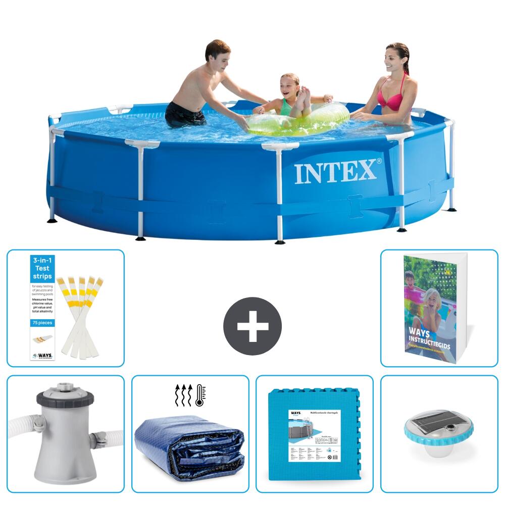 INTEX Basen ze stelażem Okrągły - 305x76 cm - 7-częściowy S326