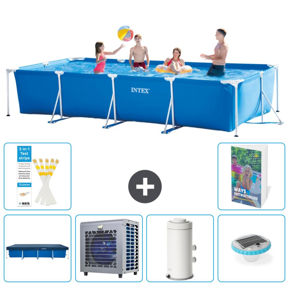INTEX Basen ze stelażem Prostokątny - 450x220x84 cm - 7-częściowy S1