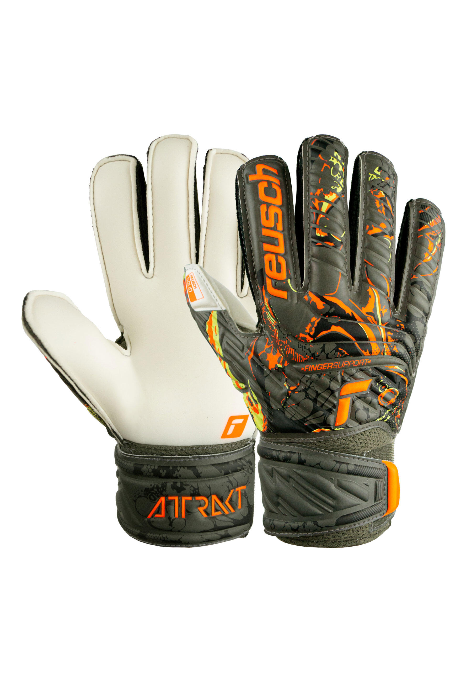 Dziecięce rękawice bramkarskie Reusch Attrakt Solid Finger Support