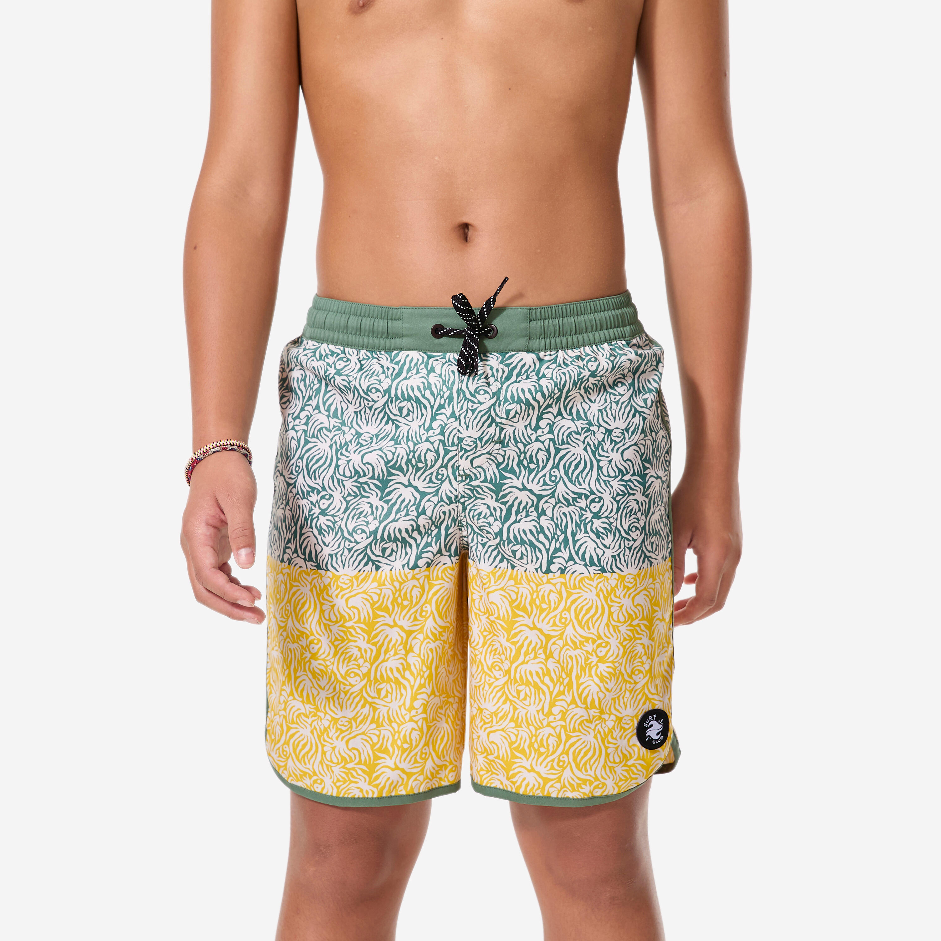 Spodenki surfingowe dla dzieci Decathlon 500 Florastripe