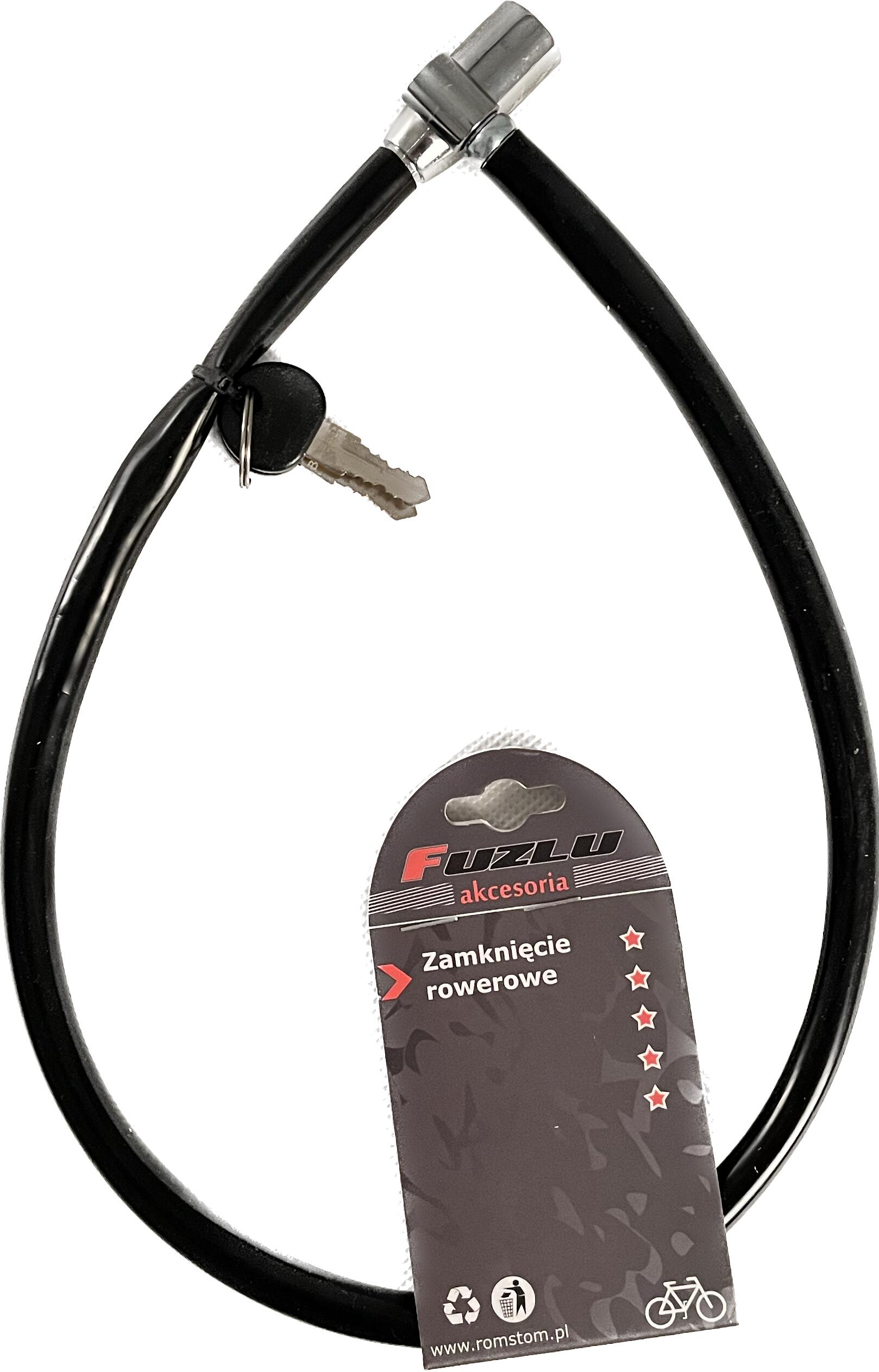 Zapięcie rowerowe FUZLU pętla 650mm na klucz