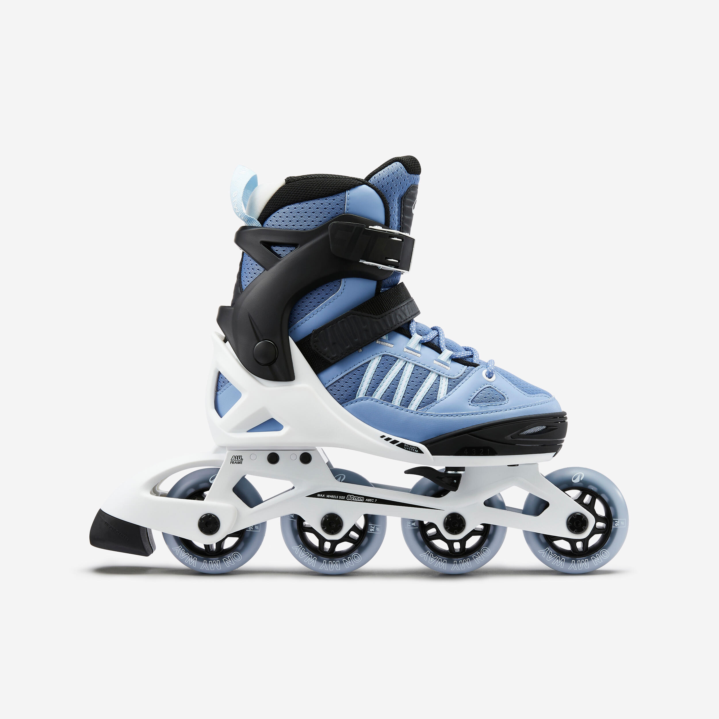 Rolki fitness dla dzieci Fit 5 JR niebiesko-białe
