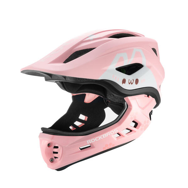 Kask rowerowy dziecięcy Rockbros Rabbit z odpinaną szczęką