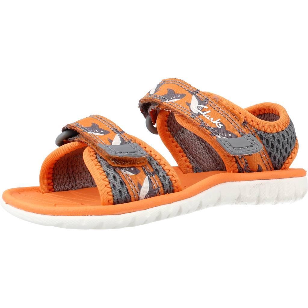 Sandały CLARKS SURFING TIDE T Pomarańczowy