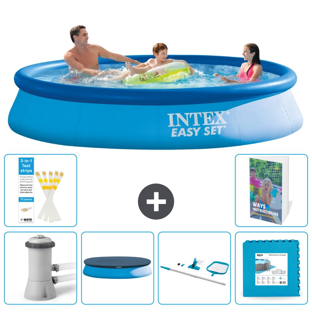 INTEX Basen Easy Set Okrągły - 366x76 cm - 7-częściowy S191