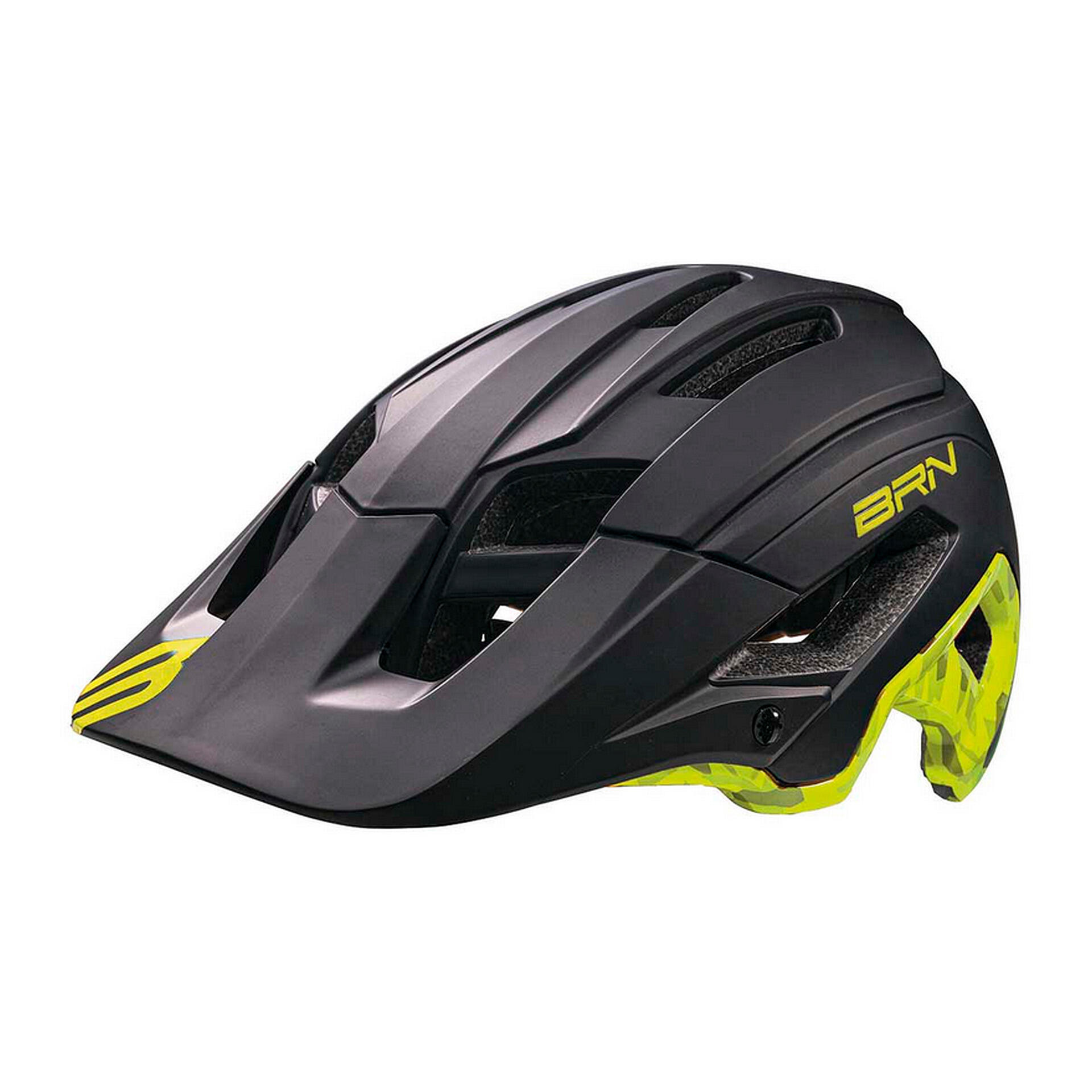 Kask rowerowy MTB SKEGGIA  czarno-żółty