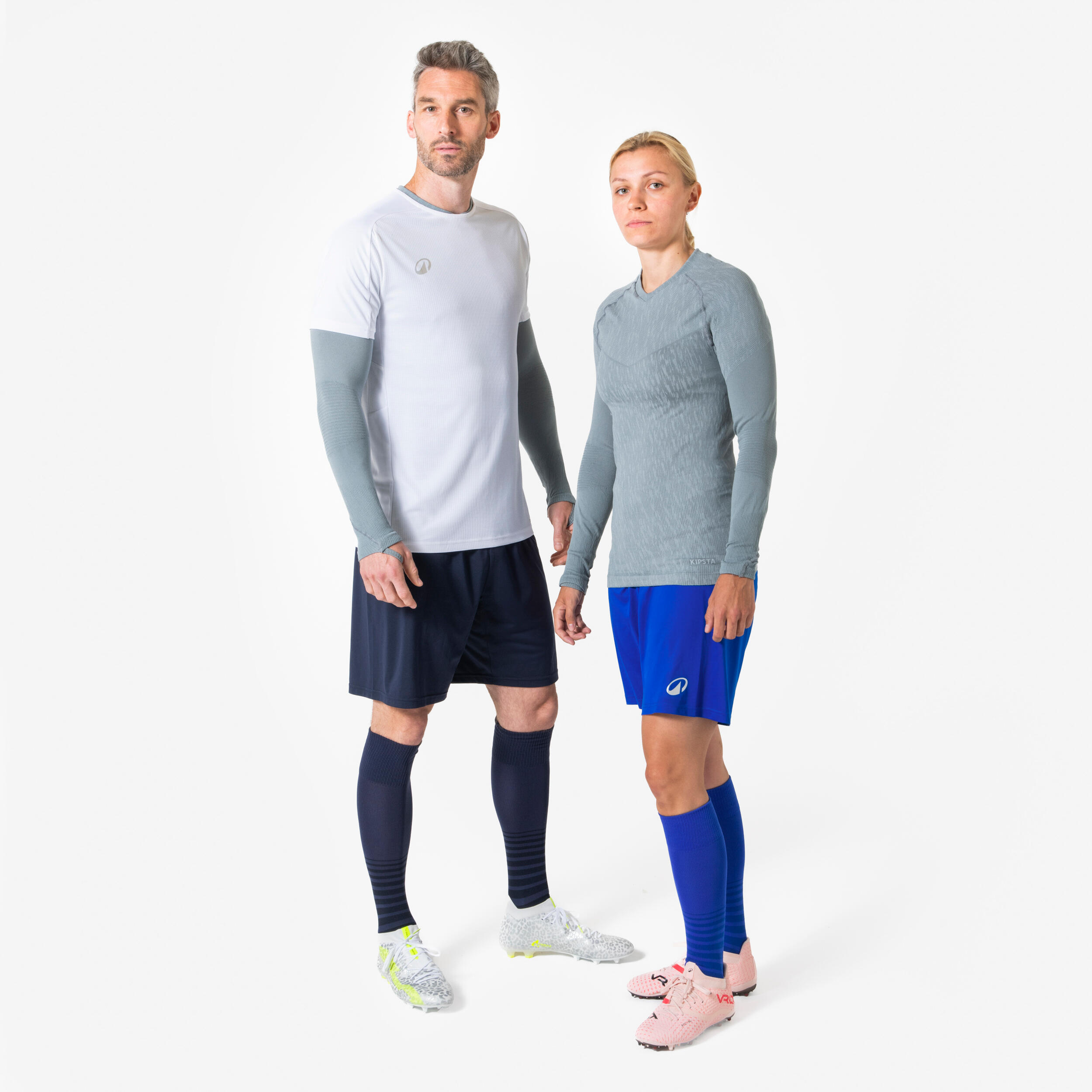 Koszulka termoaktywna z długim rękawem unisex Kipsta Keepdry bez szwów