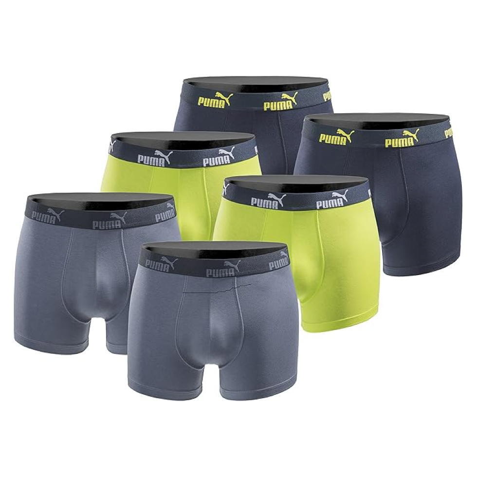 Bokserki majtki męskie Puma Boxershorts 6-pak bawełniane