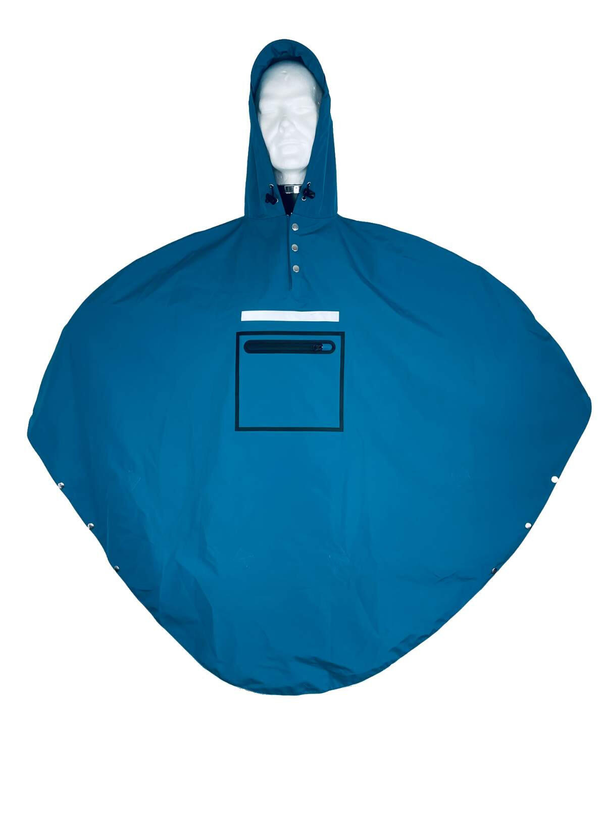 Poncho Ludowe Jasnoniebieskie