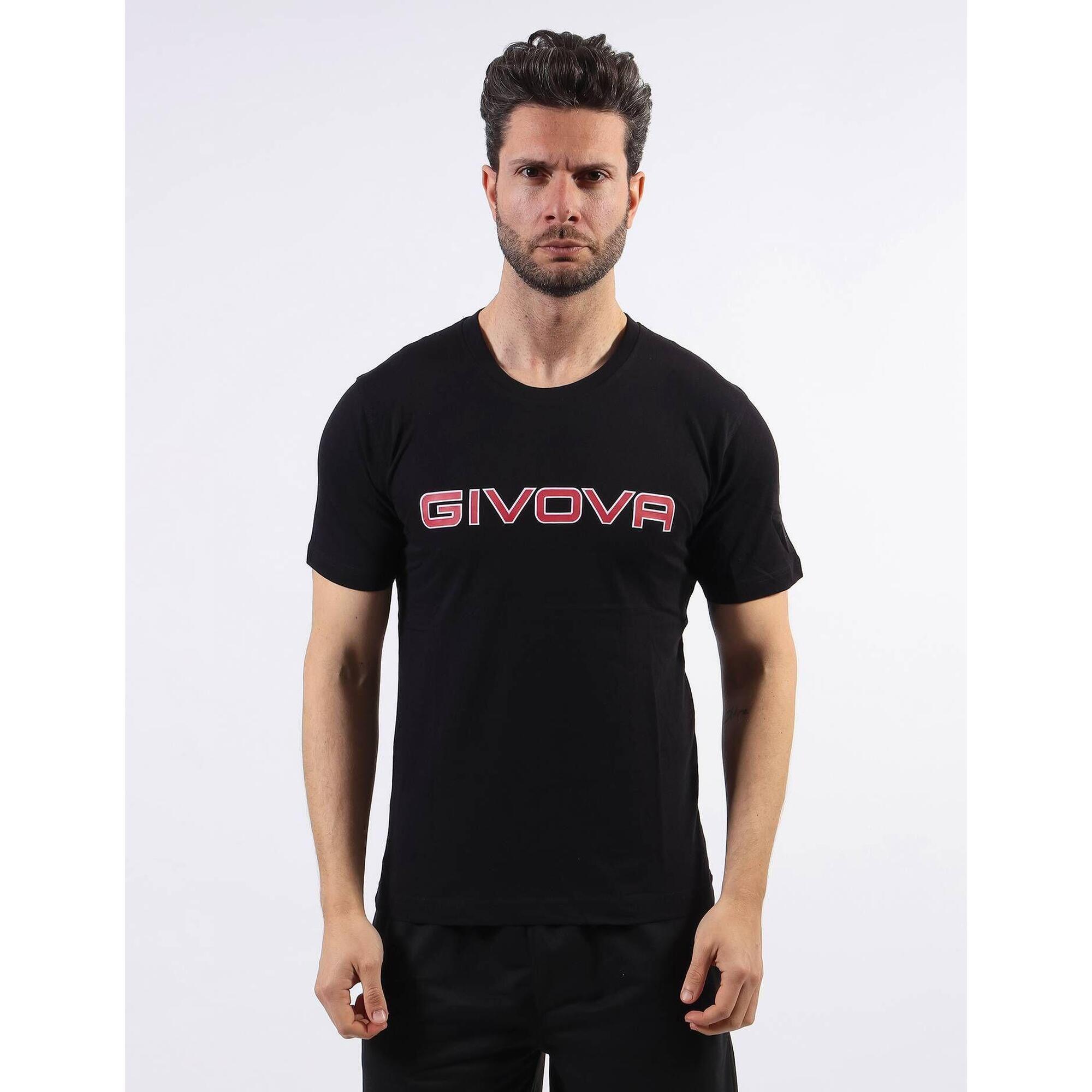 Givova Spot T-shirt Czarny 2XL – 100% bawełna