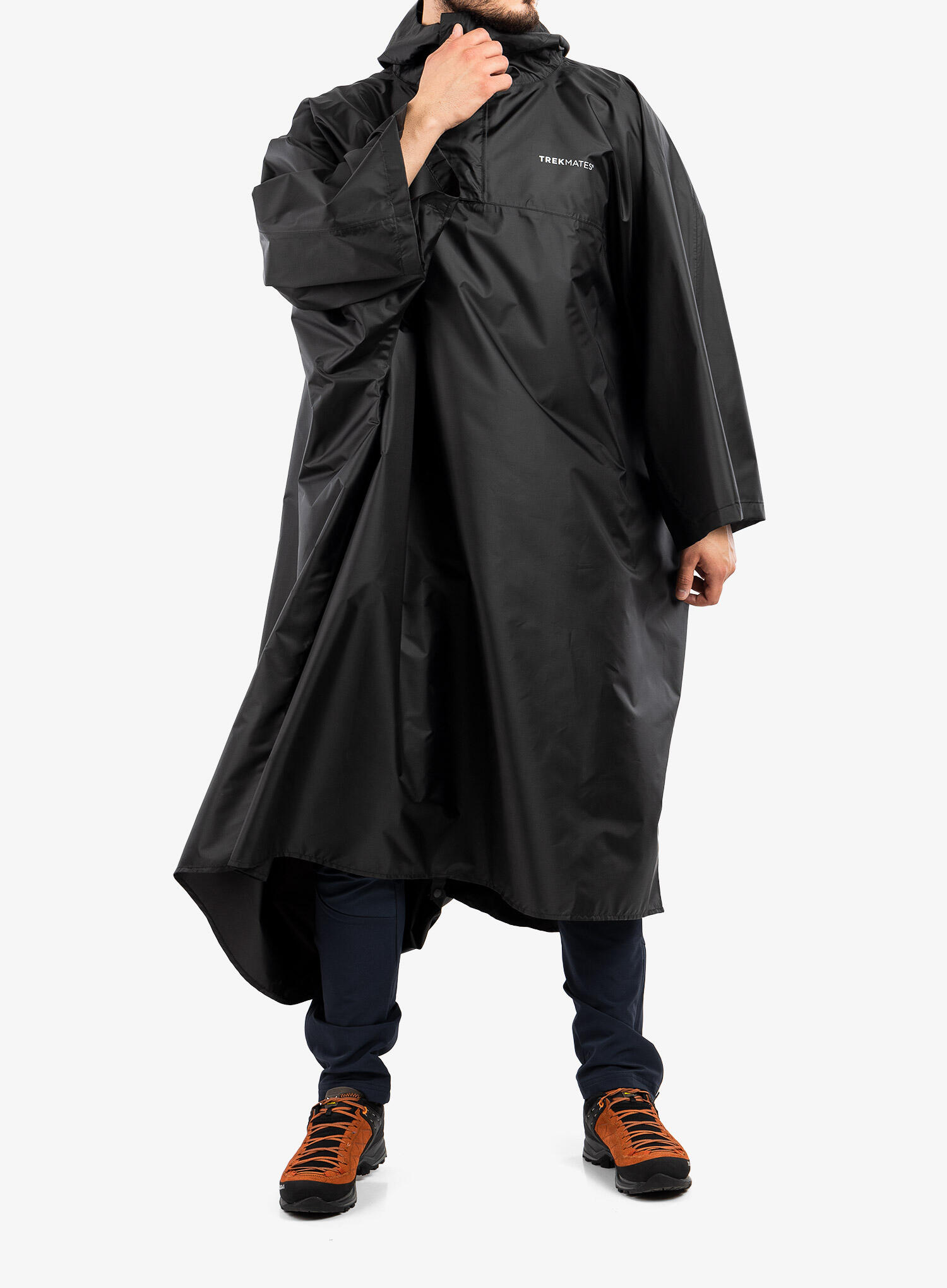 Peleryna przeciwdeszczowa Trekmates Deluxe Poncho - black