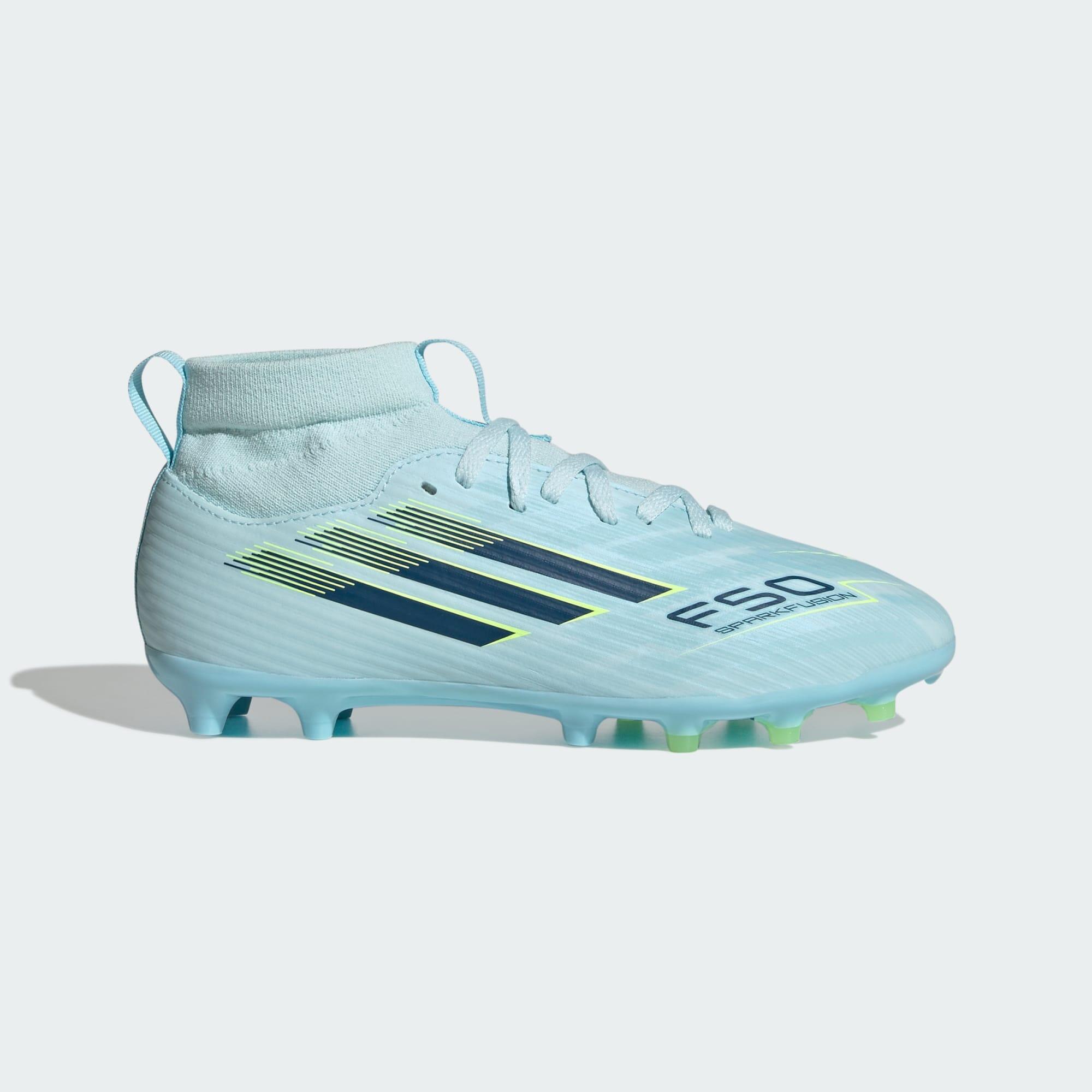 Dziecięce buty piłkarskie F50 SPARKFUSION LEAGUE do kostki na naturalną /