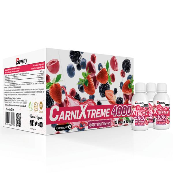 Carni Xtreme 4000 - 20x30ml Forest Fruits Beverly Nutrition
