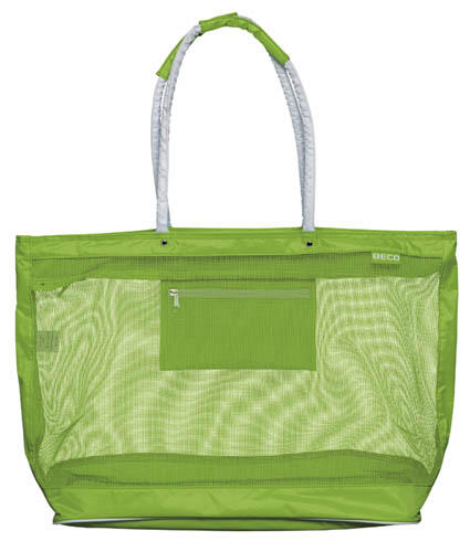 Torba plażowa Beco z siatki 100% nylon, 48x40x23 cm, zielona