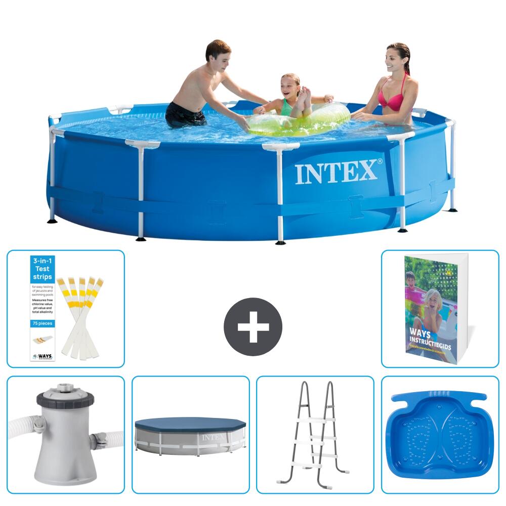 INTEX Basen ze stelażem Okrągły - 305x76 cm - 7-częściowy S314