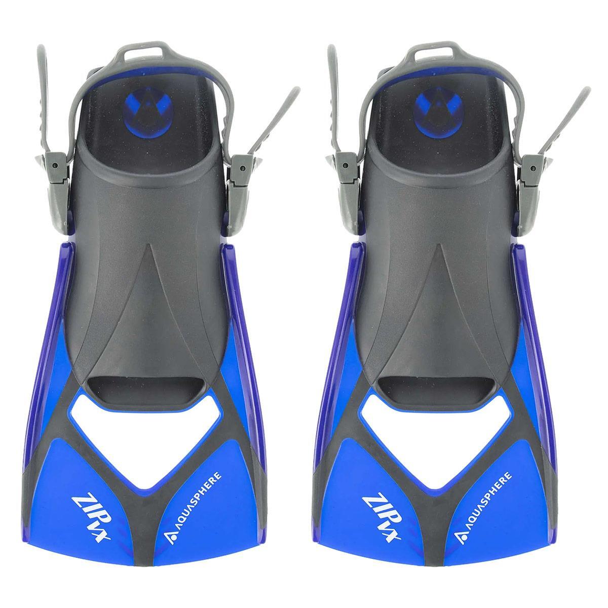 Płetwy Do Pływania Aquasphere Zip Vx – Niebiesko-Czarne – Rozmiar Średni