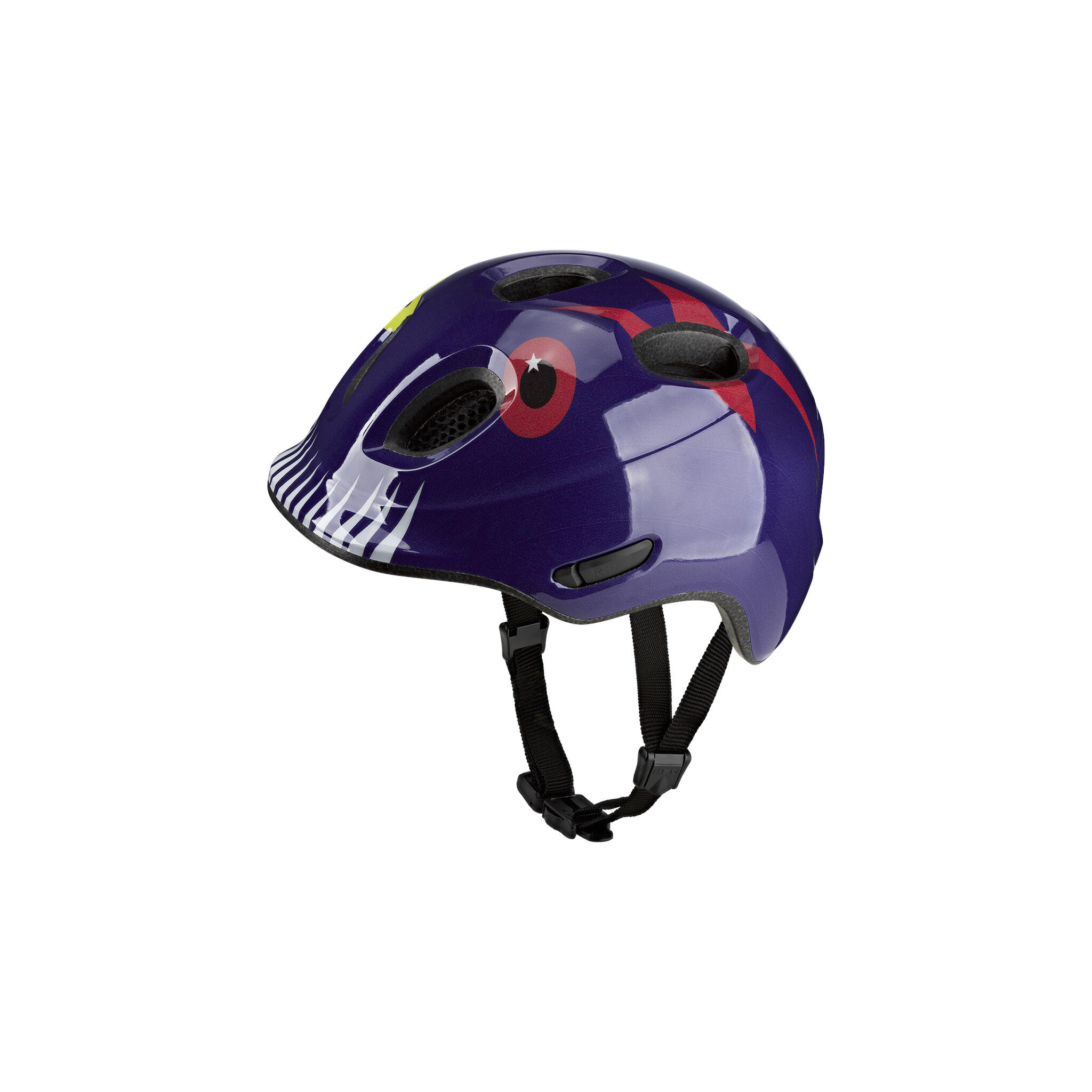 Kask dziecięcy MEGGY Spark Monster Mood, fioletowy