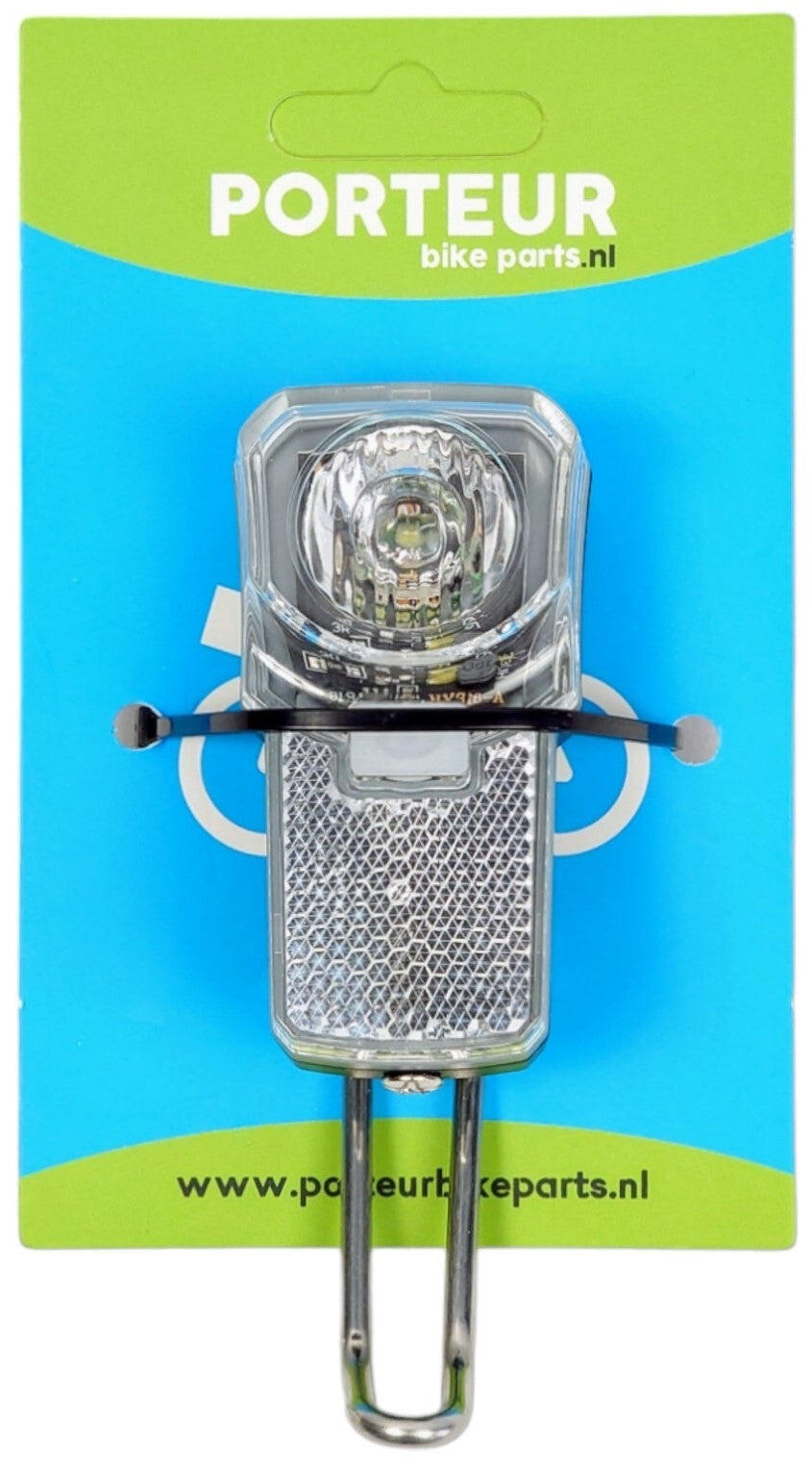 Porteur lampa rowerowa z uchwytem ze stali nierdzewnej