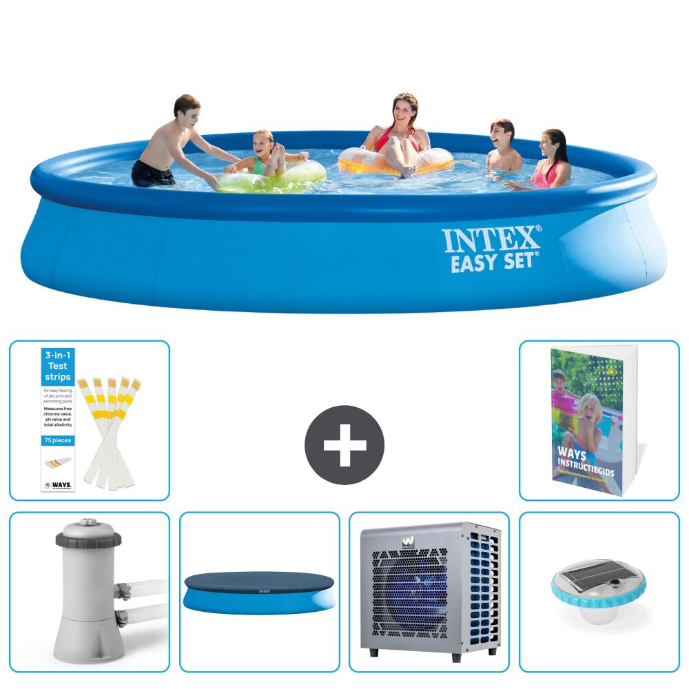 INTEX Basen Easy Set Okrągły - 457x84 cm - 7-częściowy S175