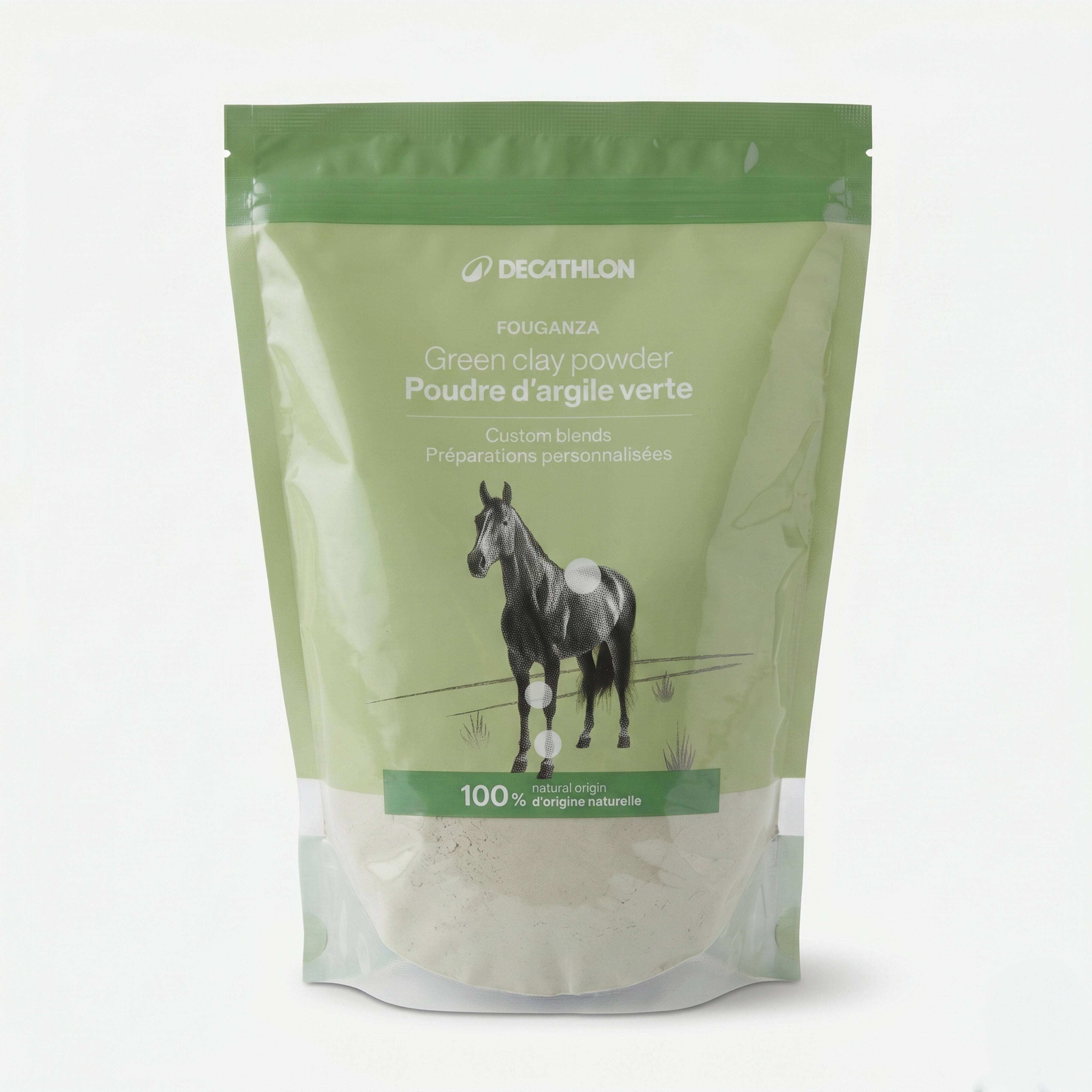 Glinka zielona w proszku dla konia 2 kg