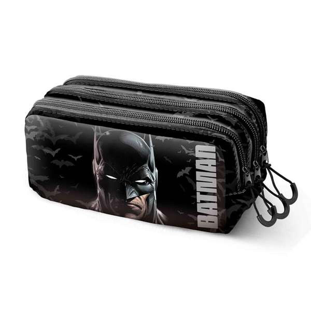 Piórnik Potrójny BATMAN Czarny