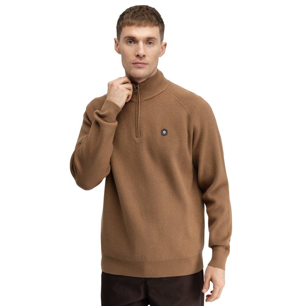 Męski sweter golfowy Siroko Fade Brown