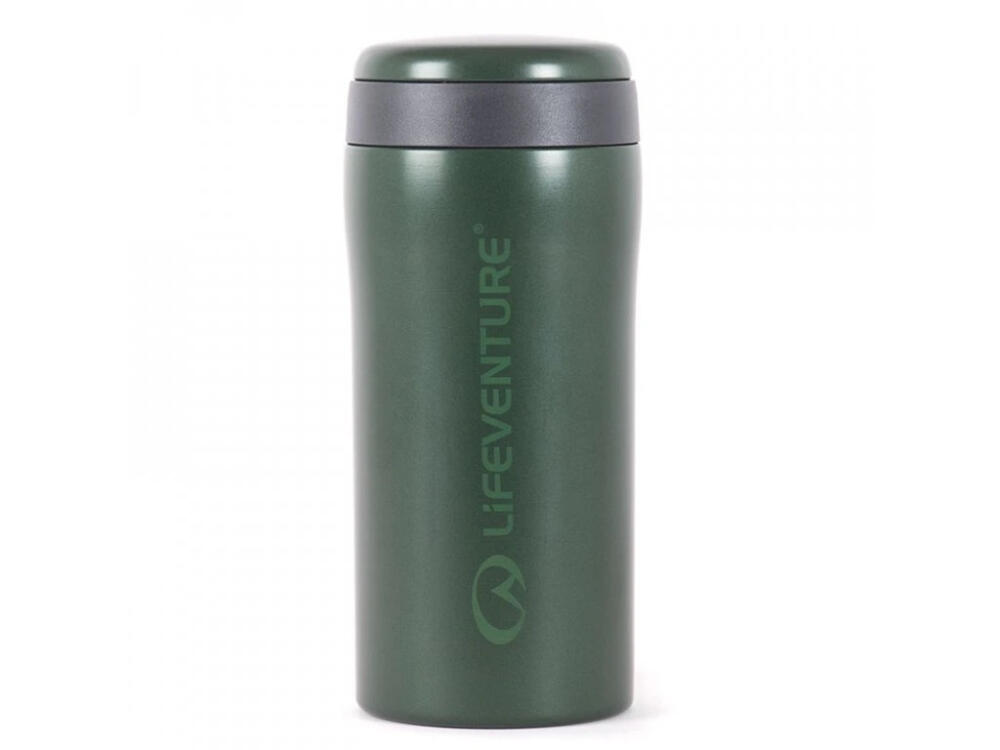 LIFEVENTURE Kubek termiczny Thermal Mug metallic green