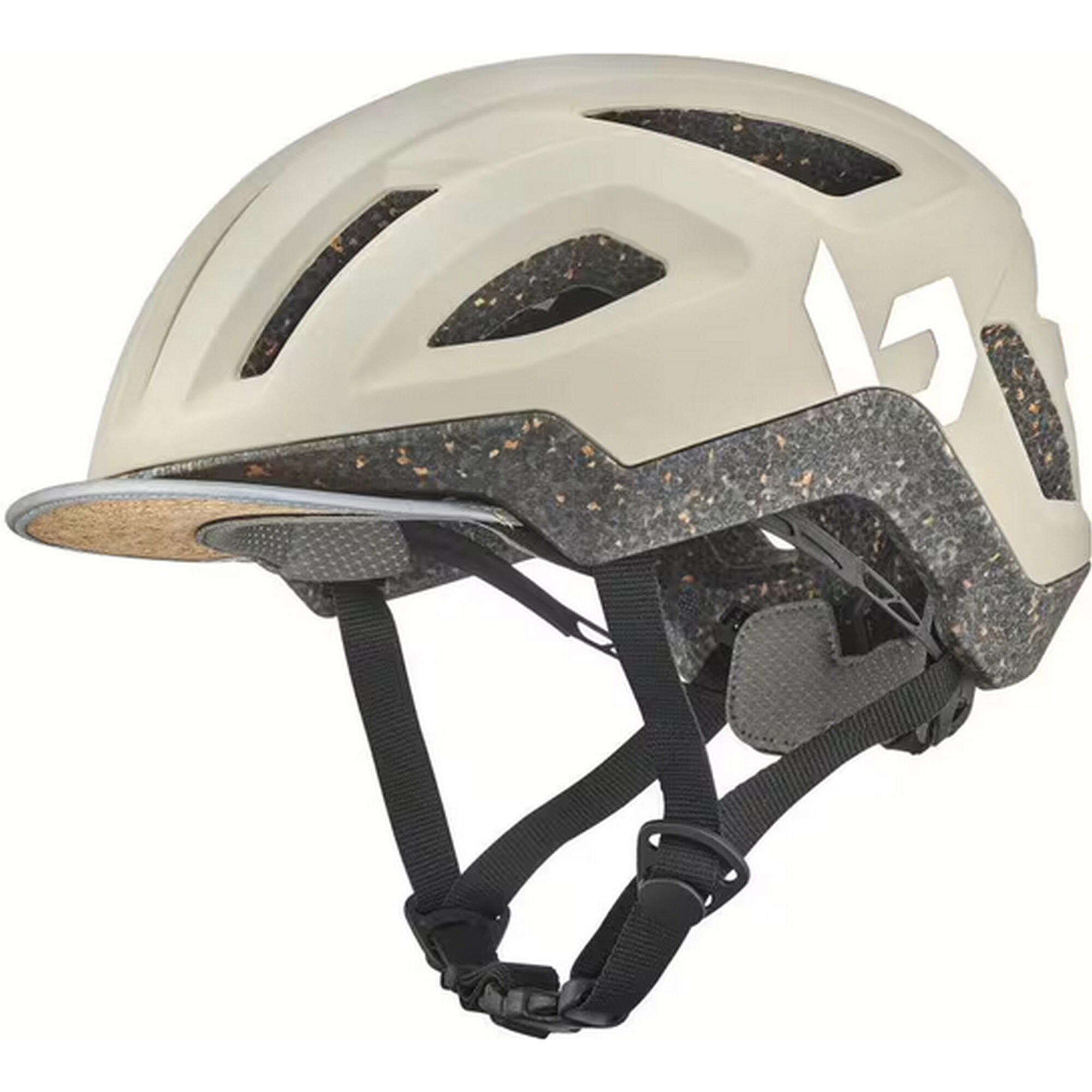 Kask rowerowy miejski „REACT” matowy kolor owsiany