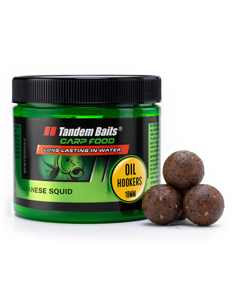 Kulki haczykowe Carp Food Oil Hookers 18mm/120g Japońska Kałamarnica