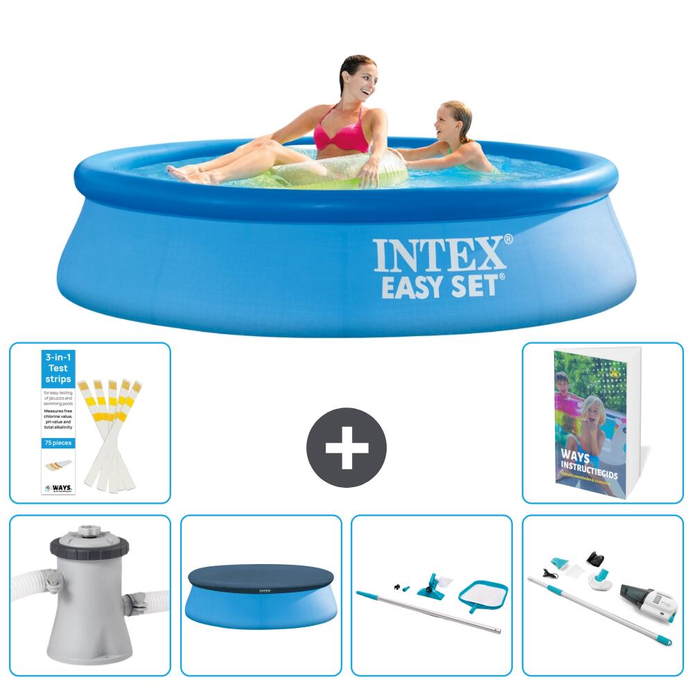 INTEX Basen Easy Set Okrągły - 244x61 cm - 7-częściowy S257