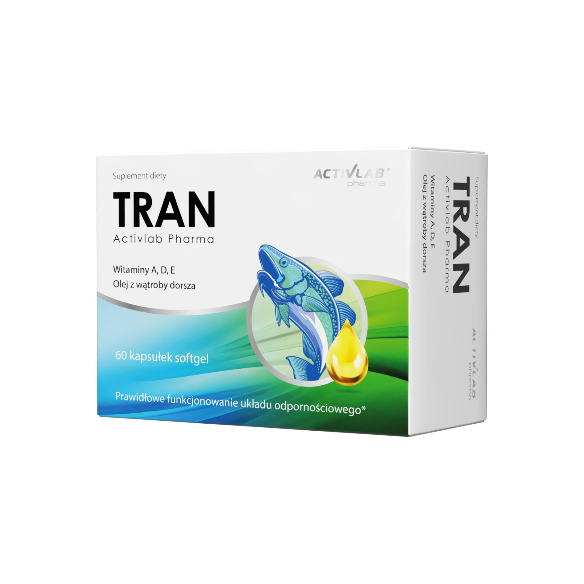 Tran w kapsułkach na odporność 500 mg Activlab Pharma