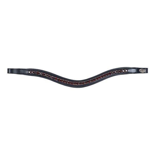 Naczółek dla konia HFI Padded Wave + Kryształki
