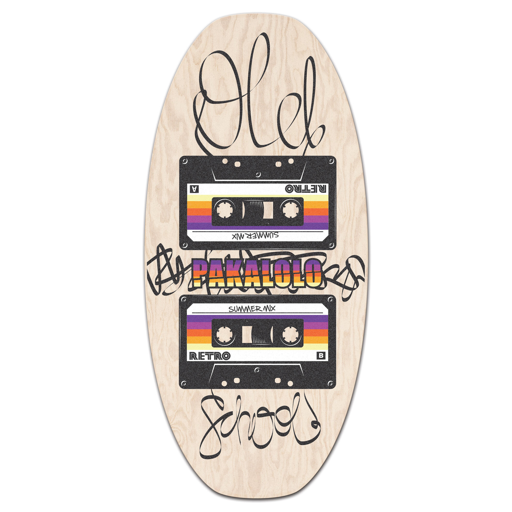 Skimboard plażowy dla dzieci i dorosłych Pakalolo Old School L/XL
