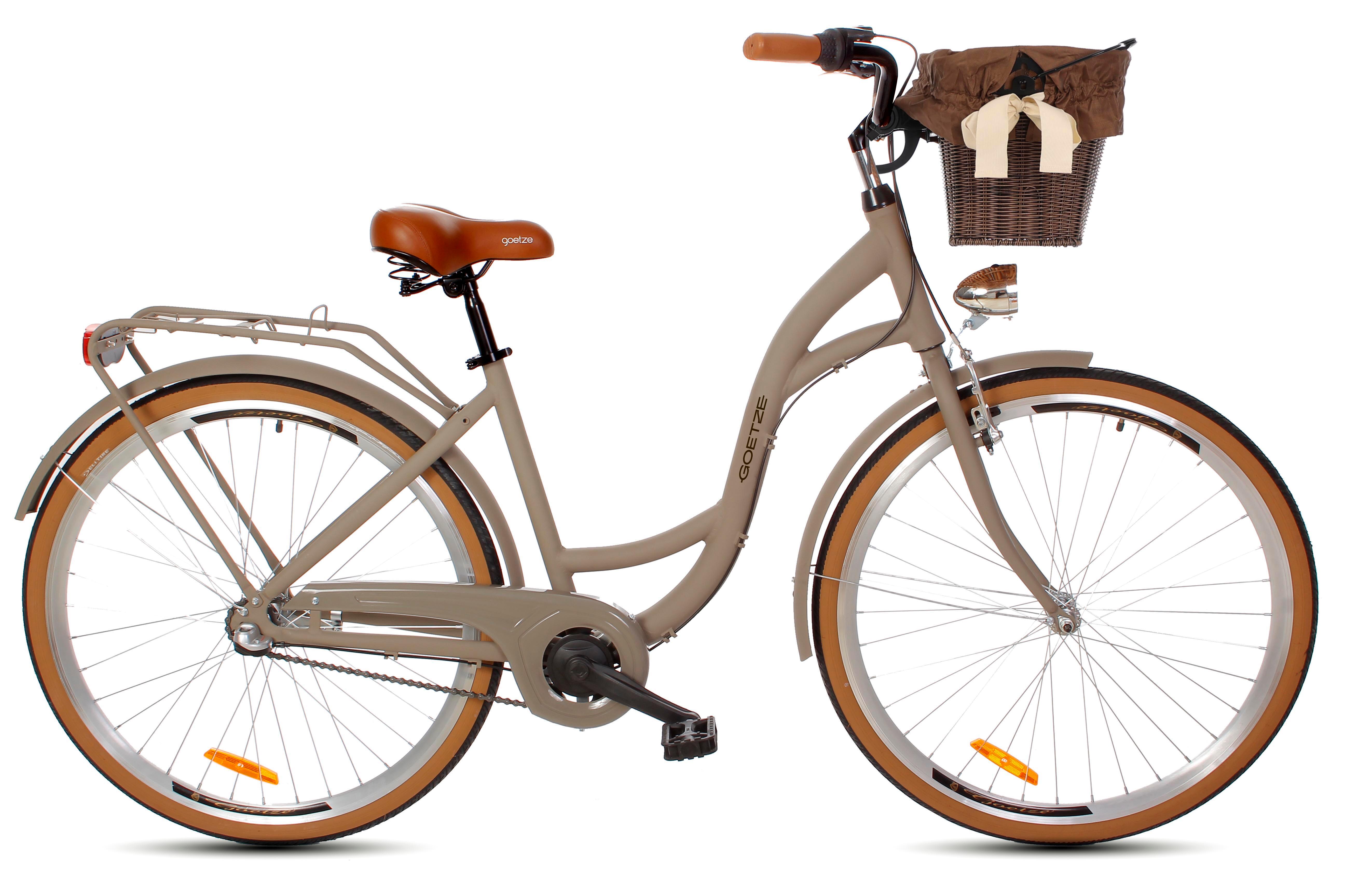 Rower miejski damski GOETZE Style 28 Alu 3B kosz
