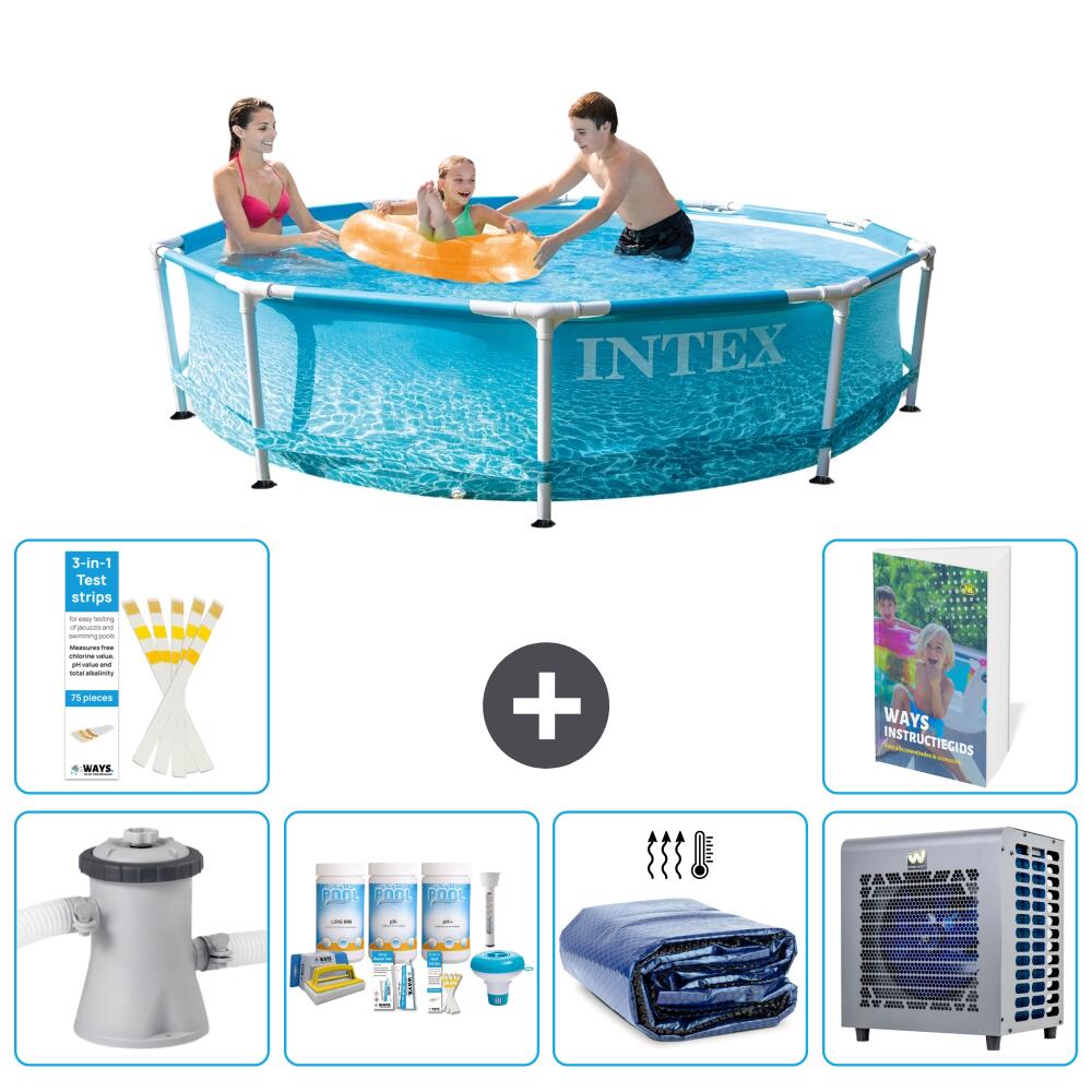 INTEX Basen ze stelażem Okrągły - 305x76 cm - 7-częściowy S302