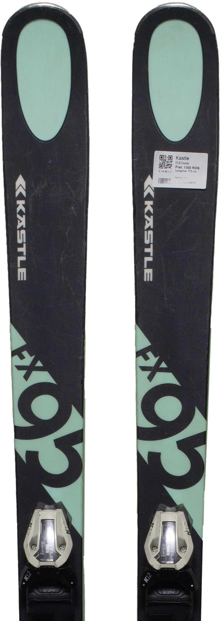 Second Life- Narty KASTLE FX 95 Freeride, 157 cm- Stan bardzo dobry